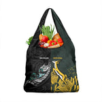 New Zealand vs South Africa Rugby Grocery Bag Maori - African Pattern