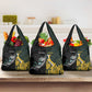 New Zealand vs South Africa Rugby Grocery Bag Maori - African Pattern