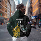 New Zealand vs South Africa Rugby Custom Hoodie Maori - African Pattern
