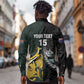 New Zealand vs South Africa Rugby Custom Long Sleeve Button Shirt Maori - African Pattern