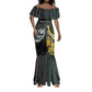 New Zealand vs South Africa Rugby Custom Mermaid Dress Maori - African Pattern