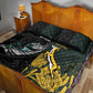 New Zealand vs South Africa Rugby Quilt Bed Set Maori - African Pattern
