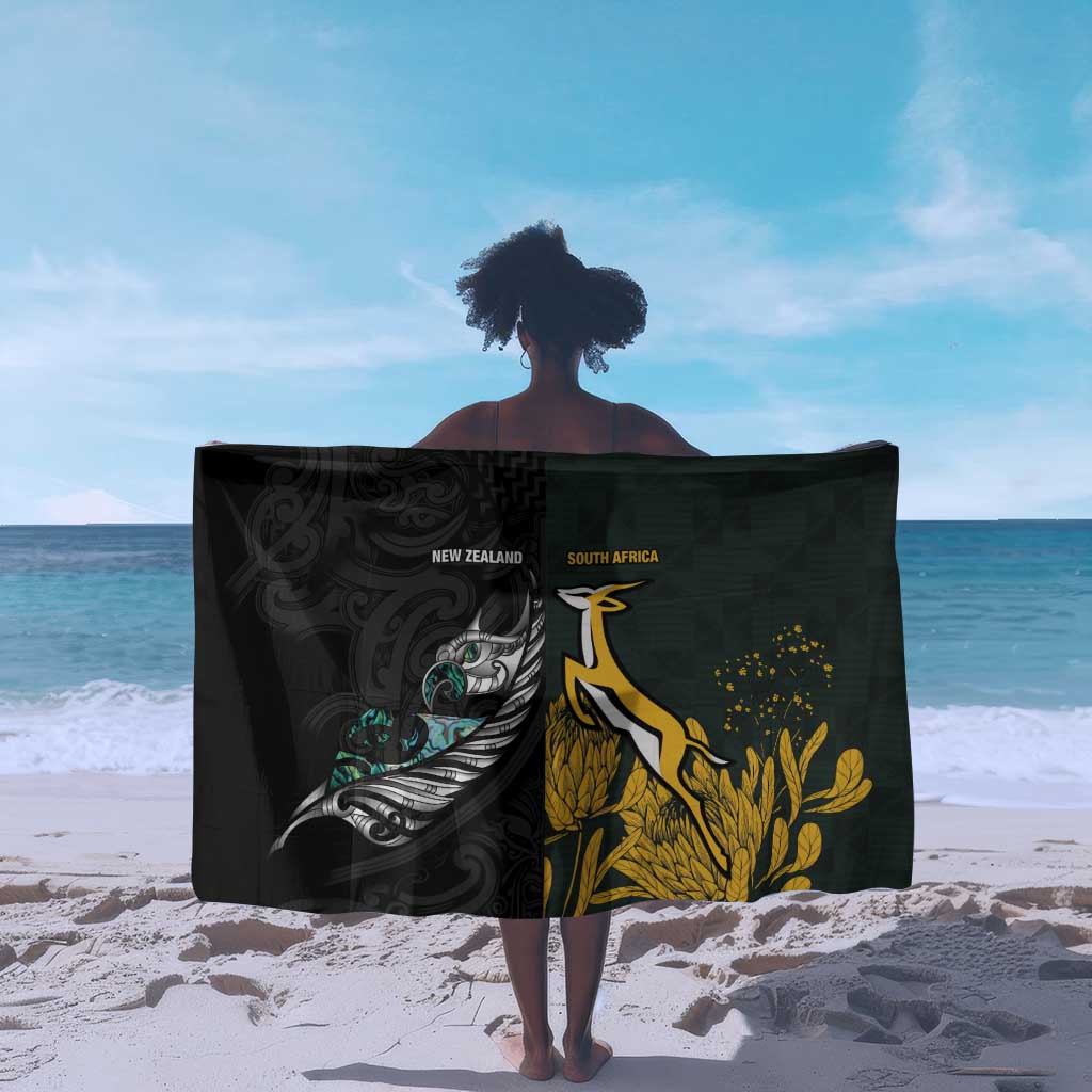 New Zealand vs South Africa Rugby Sarong Maori - African Pattern