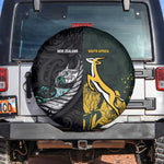 New Zealand vs South Africa Rugby Spare Tire Cover Maori - African Pattern