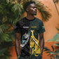 New Zealand vs South Africa Rugby Custom T shirt Maori - African Pattern