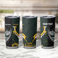 New Zealand vs South Africa Rugby Custom Tumbler Cup Maori - African Pattern