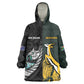 New Zealand vs South Africa Rugby Custom Wearable Blanket Hoodie Maori - African Pattern