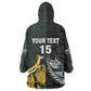New Zealand vs South Africa Rugby Custom Wearable Blanket Hoodie Maori - African Pattern
