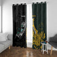 New Zealand vs South Africa Rugby Window Curtain Maori - African Pattern