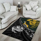 New Zealand vs South Africa Rugby Area Rug Maori Kiwi With Springboks
