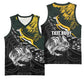 New Zealand vs South Africa Rugby Personalised Basketball Jersey Maori Kiwi With Springboks - African Pride