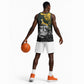 New Zealand vs South Africa Rugby Personalised Basketball Jersey Maori Kiwi With Springboks - African Pride