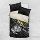 New Zealand vs South Africa Rugby Bedding Set Maori Kiwi With Springboks