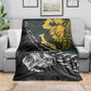 New Zealand vs South Africa Rugby Blanket Maori Kiwi With Springboks