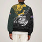 New Zealand vs South Africa Rugby Personalised Bomber Jacket Maori Kiwi With Springboks