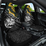 New Zealand vs South Africa Rugby Car Seat Cover Maori Kiwi With Springboks