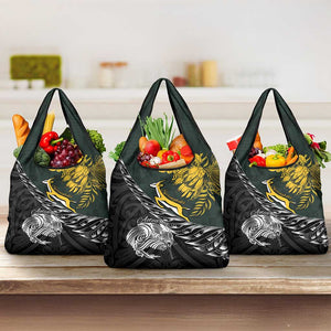New Zealand vs South Africa Rugby Grocery Bag Maori Kiwi With Springboks