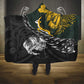 New Zealand vs South Africa Rugby Hooded Blanket Maori Kiwi With Springboks