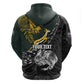 New Zealand vs South Africa Rugby Personalised Hoodie Maori Kiwi With Springboks