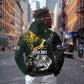 New Zealand vs South Africa Rugby Personalised Hoodie Maori Kiwi With Springboks