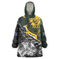 New Zealand vs South Africa Rugby Personalised Kid Wearable Blanket Hoodie Maori Kiwi With Springboks
