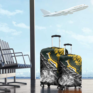 New Zealand vs South Africa Rugby Luggage Cover Maori Kiwi With Springboks