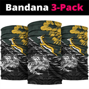 New Zealand vs South Africa Rugby Neck Gaiter Maori Kiwi Springboks LT15