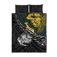 New Zealand vs South Africa Rugby Quilt Bed Set Maori Kiwi With Springboks