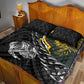 New Zealand vs South Africa Rugby Quilt Bed Set Maori Kiwi With Springboks