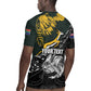 New Zealand vs South Africa Rugby Personalised Rugby Jersey Maori Kiwi With Springboks