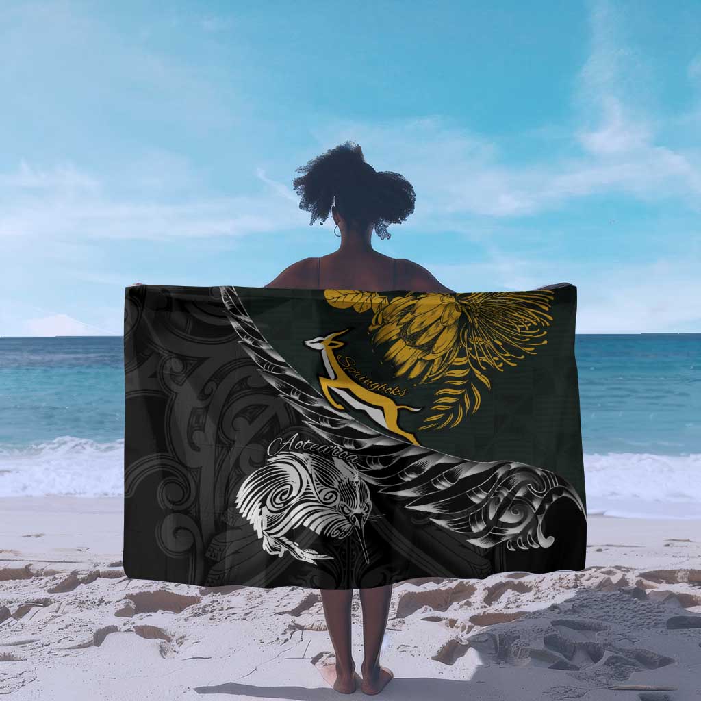 New Zealand vs South Africa Rugby Sarong Maori Kiwi With Springboks