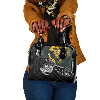 New Zealand vs South Africa Rugby Shoulder Handbag Maori Kiwi With Springboks
