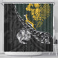 New Zealand vs South Africa Rugby Shower Curtain Maori Kiwi With Springboks