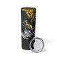 New Zealand vs South Africa Rugby Personalised Skinny Tumbler Maori Kiwi With Springboks