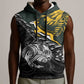New Zealand vs South Africa Rugby Personalised Sleeveless Hoodie Maori Kiwi With Springboks - African Pride