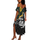 New Zealand vs South Africa Rugby Personalised Summer Maxi Dress Maori Kiwi With Springboks