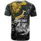New Zealand vs South Africa Rugby Personalised T shirt Maori Kiwi With Springboks