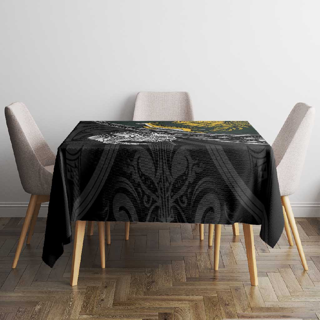 New Zealand vs South Africa Rugby Tablecloth Maori Kiwi With Springboks