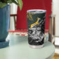 New Zealand vs South Africa Rugby Personalised Tumbler Cup Maori Kiwi With Springboks