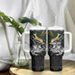 New Zealand vs South Africa Rugby Personalised Tumbler With Handle Maori Kiwi With Springboks