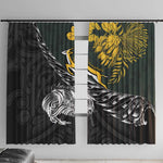 New Zealand vs South Africa Rugby Window Curtain Maori Kiwi With Springboks