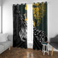New Zealand vs South Africa Rugby Window Curtain Maori Kiwi With Springboks