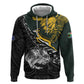 New Zealand vs South Africa Rugby Personalised Zip Hoodie Maori Kiwi With Springboks