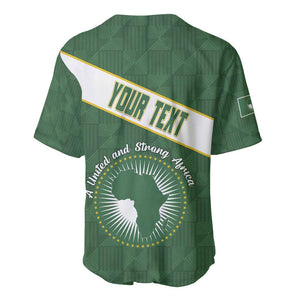 Personalized African Union Day Baseball Jersey Emblem With Kente Pattern - African Pride