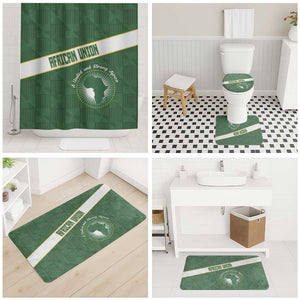 African Union Day Bathroom Set Emblem With Kente Pattern