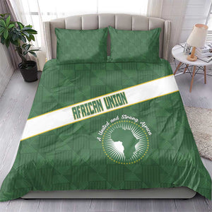 African Union Day Bedding Set Emblem With Kente Pattern - African Pride