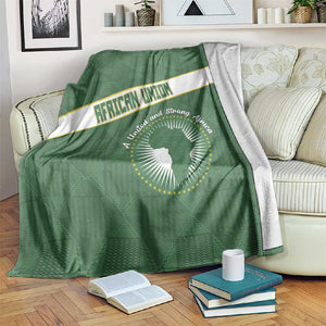 African Union Day Blanket Emblem With Kente Pattern - African Pride