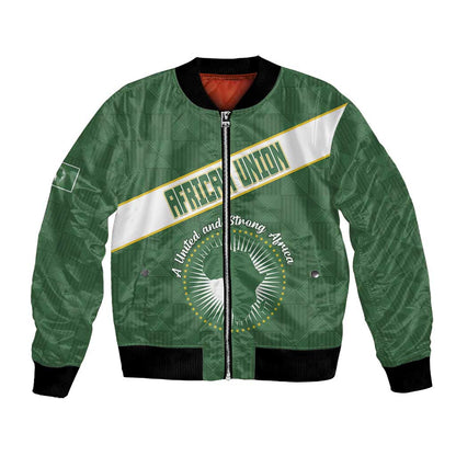 Personalized African Union Day Bomber Jacket Emblem With Kente Pattern - African Pride