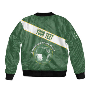 Personalized African Union Day Bomber Jacket Emblem With Kente Pattern - African Pride