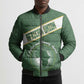 Personalized African Union Day Bomber Puffer Jacket Emblem With Kente Pattern